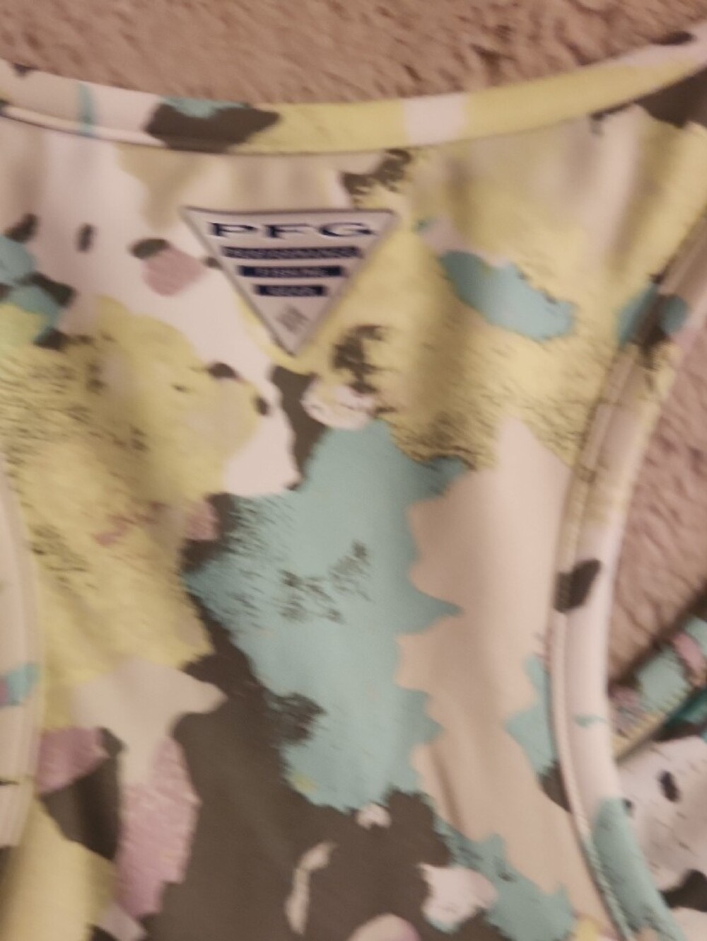 Columbia SET- Womans XS Mint Floral Crop Tank with S Mint Shorts - Picture 5 of 7